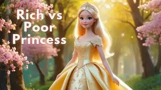 Rich vs Poor Princess: A Magical Dress Decoration💃✨ #childrensstory #story