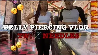 Belly Piercing Vlog||TW:Needles