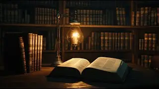 Candlelit Library at Night &ndash; Study & Reading Ambience