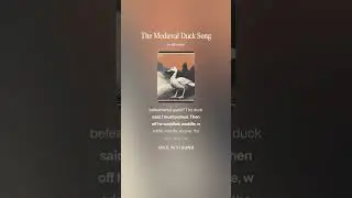 The Medieval Duck Song