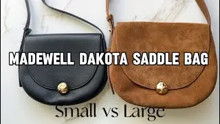Madewell Dakota Saddle Bag Small vs Large Comparison. #handbags #bags #bagreview