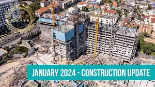 January/2024 - Construction update of project - Grand Solaire, Pattaya, Thailand