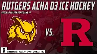 Rutgers Scarlet Knights ACHA M3 vs Rowan University Profs (Game of the Week)