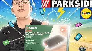 Powerbank 20000mah IPX4 #parkside chez #lidl vendu &agrave; 14&euro;90