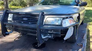 1999 p71 crown victoria mounting a 2005 bumper and wrap around push bar