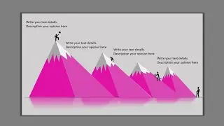 4 Steps Mountain Concept in PowerPoint/ How to make a PowerPoint Presentation?