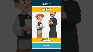 🇬🇧🇭🇺 acolyte - akolitus : learn English : tanuljunk angolul : vocabulary builder