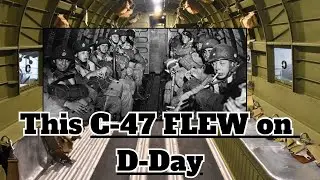Загляните внутрь самолета C-47, участвовавшего в высадке в Нормандии.