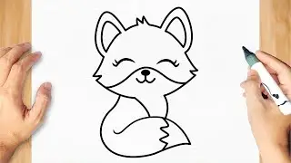 How To Draw a Cute Baby Fox Step by Step Easy Drawing