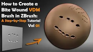 How to Create a Bite Wound VDM Brush in ZBrush: A Step-by-Step Tutorial Vol 01