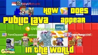 How Does Public Lava Appear In The World | Growtopia
