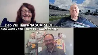 HBF беседует с Деб Уильямс, обладательницей премии Squire-Hall NASCAR, и Джонатаном Коулменом из CMS