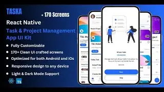 Taska - Project Management React Native App Ui Kit