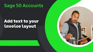 Sage 50 Accounts (UK) - Add a festive message and other text to your invoices