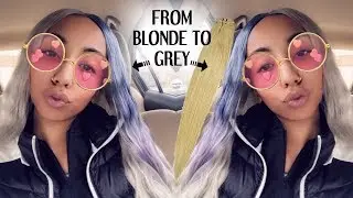 From Blonde to Grey Hair Color Tutorial | FT. 613 Blonde Beauty Supply Store Hair