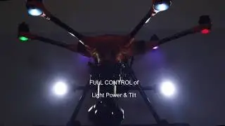 Yuneec H520 - complete ST16s controlled Lume Cubes !!!