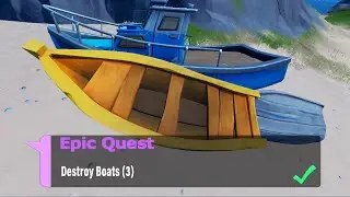 Destroy Boats (3A) - Fortnite Week 3 Epic Quest