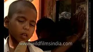 Computer education for underprivileged children in India in olden days