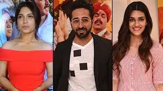 Bollywood celebs ATTEND Toilet Ek Prem Katha SCREENING | Madhuri Dixit, Ayushmanna & MORE!
