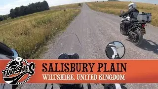 Exploring Salisbury Plain on a motorbike