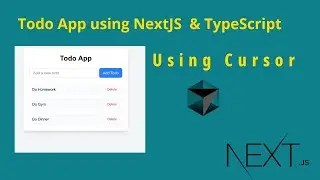 todo app using nextjs and typescript - beginner tutorial