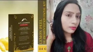 ALPS GOODNESS LEMON PEEL DE-PIGMENTATION FACIAL KIT DEMO + REVIEW | RICHA ROY