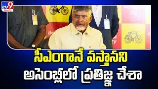 సీఎంగానే వస్తానని అసెంబ్లీలో ప్రతిజ్ఞ చేశా : Chandrababu - TV9