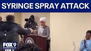 Rep. Ilhan Omar was sprayed with a syringe before man was tackled, arrested at Minneapolis event
