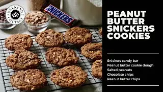 PEANUT BUTTER SNICKERS COOKIES - Quick! Easy!