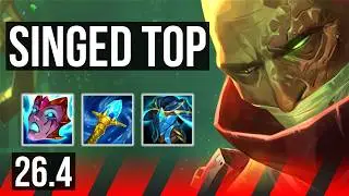SINGED vs MORDEKAISER (TOP) | EUW Master | 26.4