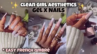 EASIEST FRENCH OMBR&Egrave; TUTORIAL + CLEAN GIRL AESTHETICS NAIL TREND | MADAM GLAM 'BOSTON' GEL POLISH