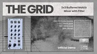 HNS-150 THE GRID [3x3 Buffered Matrix Mixer | Noise Module | Official Demo