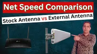 Net Speed Comparison Between Stock Antenna and External Antenna on Tp  Link Archer Mr 600