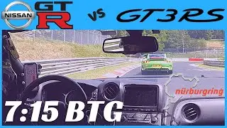 Nissan GT-R R35 vs GT3RS MR | 7:15 BTG Nürburgring Nordschleife | Gran Turismo trackday