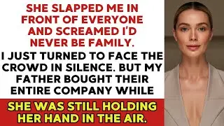 She Slapped Me at My Engagement Party, Screaming I’d Never Be Family — Then My Dad Walked In and…