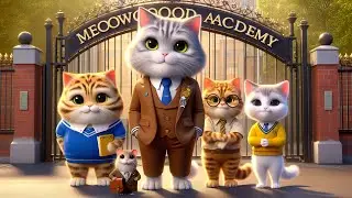 Morning Meow at Meowwood Academy 🐾 | Funny Cat School Story #shorts #india #fypシ #viral #trending