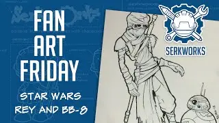 Fan Art Friday: Star Wars- Rey and BB-8