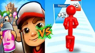 Subway Surfers VS Stickman Run  | Ultimate Running Game Showdown