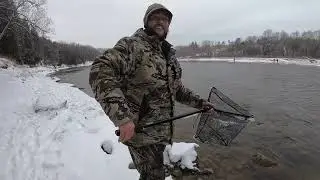 Fishing for Steelhead In A Huron Tributary
