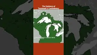 The Vastness of Tecumseh's Native American Confederacy #warof1812 #nativeamericanhistory