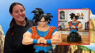 Making a Dragonball Z Goku cake!