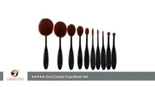Maquita Toothbrush Shaped Oval Makeup Brush Set, 10 Pieces | Review/Test