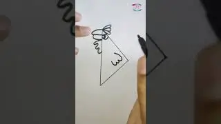 #shorts /how to make hen with triangle shape