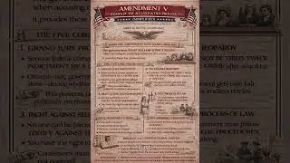 Amendment V Explained Simply | Due Process, Self-Incrimination, and Justice Under Law