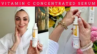 DERMA E Vitamin C Concentrated Serum with Hyaluronic Acid 🍊💧 | Brightening & Hydrating