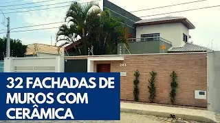 TOP 32 SUPER FACHADAS DE MUROS COM CERÂMICA PARA VOCÊ USAR