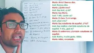 Learn Spanish through Hindi Day 19 | Basic conversation in Spanish for beginners| Lesson-1| Presente