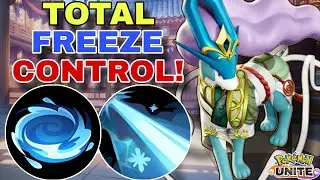 SUICUNE Freezes Everything! The Ultimate Crowd-Control Support Build! | Pokemon Unite