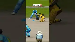 EA Sports Cricket 07 game Top Wickets🥵 | Difficult Mode | #cricket #indvsaus #nostalgia #cricket22