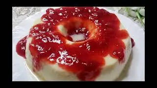 PUDIM DE LEITE NINHO COM CALDA DE MORANGOS 🍓